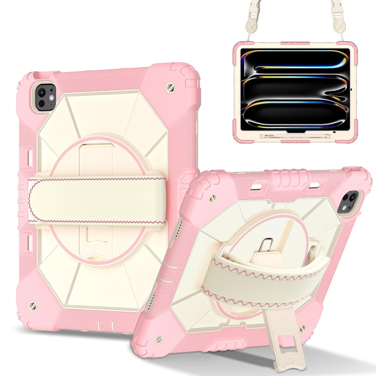 Contrast Color Robot Silicone Hybrid PC Tablet Case, For iPad Pro 13 2025 / 2024, For iPad Pro 11 2025 / 2024