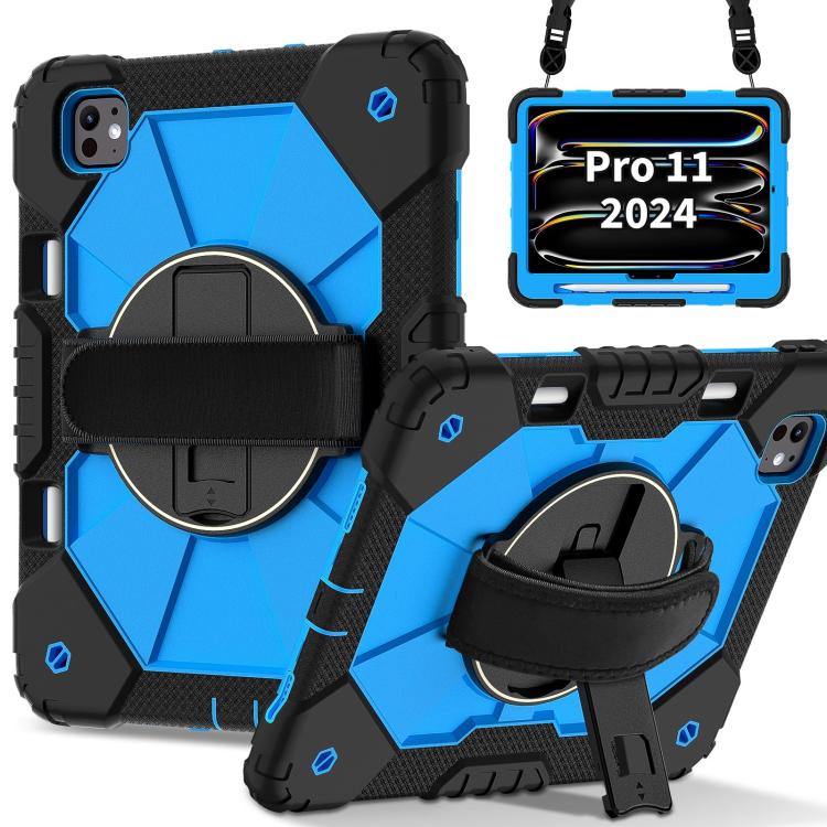 Contrast Color Robot Silicone Hybrid PC Tablet Case, For iPad Pro 13 2025 / 2024, For iPad Pro 11 2025 / 2024