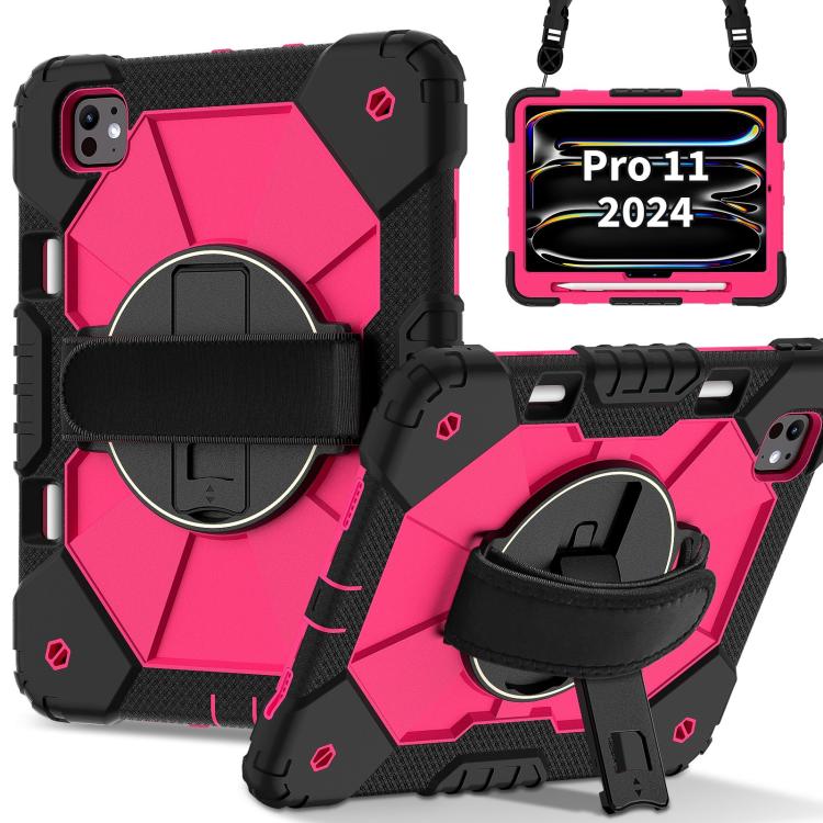 Contrast Color Robot Silicone Hybrid PC Tablet Case, For iPad Pro 13 2025 / 2024, For iPad Pro 11 2025 / 2024