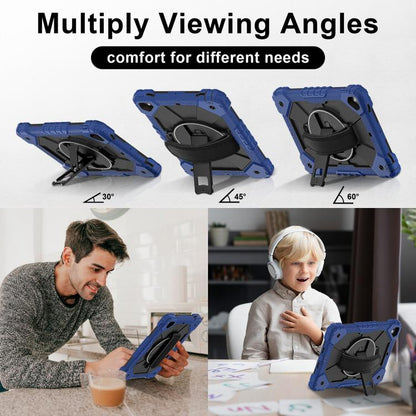 Contrast Color Robot Silicone Hybrid PC Tablet Case, For iPad Pro 9.7 / 9.7 2018 / 2017