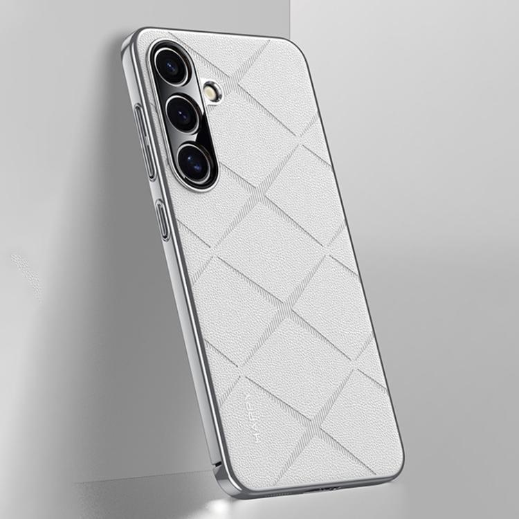 Plain Leather PC Phone Case, For Samsung Galaxy S25 5G, For Samsung Galaxy S25+ 5G, For Samsung Galaxy S25 Ultra 5G, For Samsung Galaxy S24 Ultra 5G