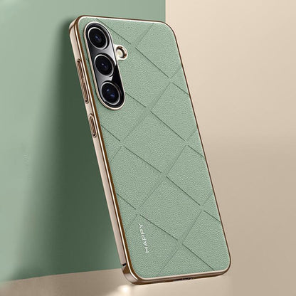 Plain Leather PC Phone Case, For Samsung Galaxy S25 5G, For Samsung Galaxy S25+ 5G, For Samsung Galaxy S25 Ultra 5G, For Samsung Galaxy S24 Ultra 5G