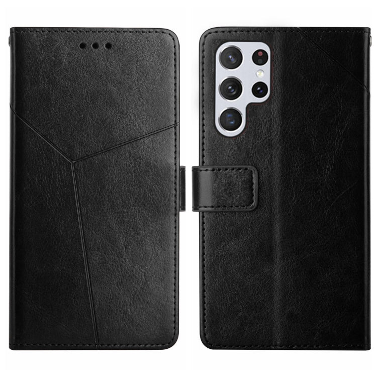 Y-shaped Pattern Flip Leather Phone Case, For Samsung Galaxy S25+ 5G, For Samsung Galaxy S25 Ultra 5G, For Samsung Galaxy S24 FE 5G