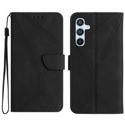 Stitching Embossed Leather Phone Case, For Galaxy S26 FE 5G, For Samsung Galaxy S25 FE 5G, For Samsung Galaxy S25 Edge 5G, For Samsung Galaxy S25 5G