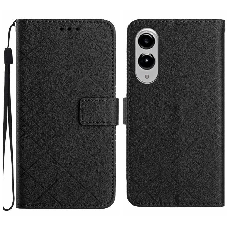 Rhombic Grid Texture Leather Phone Case, For Galaxy S26 FE 5G, For Samsung Galaxy S25 FE 5G, For Samsung Galaxy S25 Edge 5G, For Samsung Galaxy S25 5G