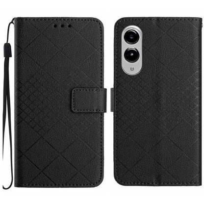 Rhombic Grid Texture Leather Phone Case, For Galaxy S26 FE 5G, For Samsung Galaxy S25 FE 5G, For Samsung Galaxy S25 Edge 5G, For Samsung Galaxy S25 5G