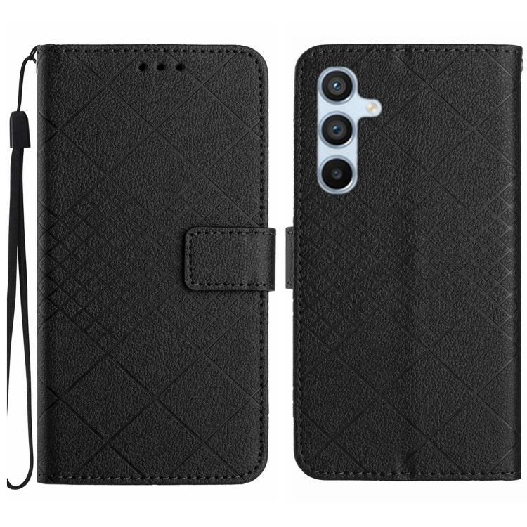 Rhombic Grid Texture Leather Phone Case, For Galaxy S26 FE 5G, For Samsung Galaxy S25 FE 5G, For Samsung Galaxy S25 Edge 5G, For Samsung Galaxy S25 5G