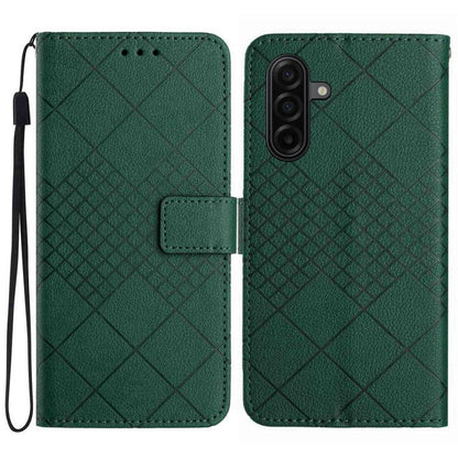 Rhombic Grid Texture Leather Phone Case, For Galaxy S26 FE 5G, For Samsung Galaxy S25 FE 5G, For Samsung Galaxy S25 Edge 5G, For Samsung Galaxy S25 5G