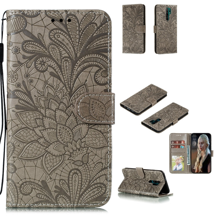 Lace Flower Horizontal Flip Leather Case with Holder & Card Slots & Wallet & Photo Frame, For Xiaomi Redmi 9, For Xiaomi Redmi 9A, For Xiaomi Redmi 9C, For Xiaomi Redmi Note 9 / X10