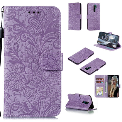 Lace Flower Horizontal Flip Leather Case with Holder & Card Slots & Wallet & Photo Frame, For Xiaomi Redmi 9, For Xiaomi Redmi 9A, For Xiaomi Redmi 9C, For Xiaomi Redmi Note 9 / X10