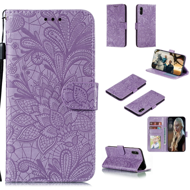 Lace Flower Horizontal Flip Leather Case with Holder & Card Slots & Wallet & Photo Frame, For Xiaomi Redmi 9, For Xiaomi Redmi 9A, For Xiaomi Redmi 9C, For Xiaomi Redmi Note 9 / X10