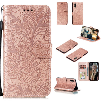 Lace Flower Horizontal Flip Leather Case with Holder & Card Slots & Wallet & Photo Frame, For Xiaomi Redmi 9, For Xiaomi Redmi 9A, For Xiaomi Redmi 9C, For Xiaomi Redmi Note 9 / X10