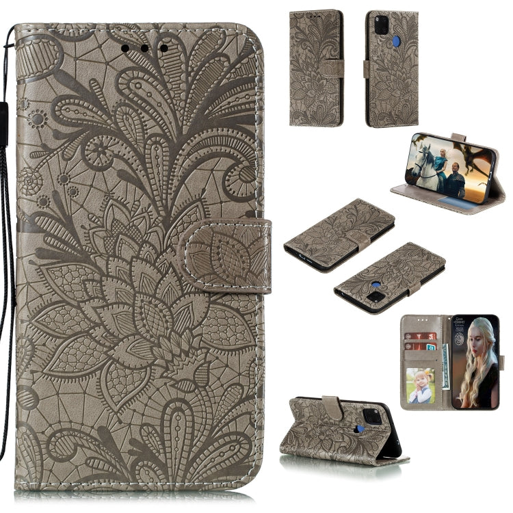Lace Flower Horizontal Flip Leather Case with Holder & Card Slots & Wallet & Photo Frame, For Xiaomi Redmi 9, For Xiaomi Redmi 9A, For Xiaomi Redmi 9C, For Xiaomi Redmi Note 9 / X10