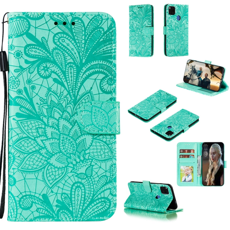Lace Flower Horizontal Flip Leather Case with Holder & Card Slots & Wallet & Photo Frame, For Xiaomi Redmi 9, For Xiaomi Redmi 9A, For Xiaomi Redmi 9C, For Xiaomi Redmi Note 9 / X10
