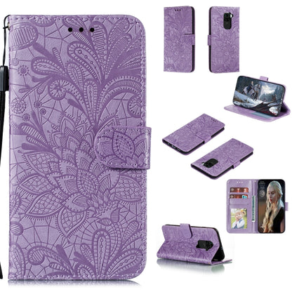 Lace Flower Horizontal Flip Leather Case with Holder & Card Slots & Wallet & Photo Frame, For Xiaomi Redmi 9, For Xiaomi Redmi 9A, For Xiaomi Redmi 9C, For Xiaomi Redmi Note 9 / X10