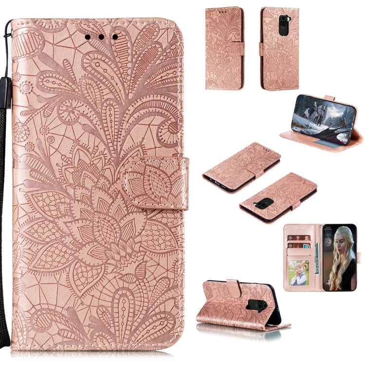 Lace Flower Horizontal Flip Leather Case with Holder & Card Slots & Wallet & Photo Frame, For Xiaomi Redmi 9, For Xiaomi Redmi 9A, For Xiaomi Redmi 9C, For Xiaomi Redmi Note 9 / X10