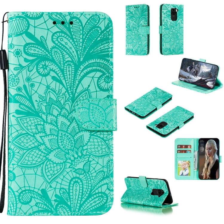 Lace Flower Horizontal Flip Leather Case with Holder & Card Slots & Wallet & Photo Frame, For Xiaomi Redmi 9, For Xiaomi Redmi 9A, For Xiaomi Redmi 9C, For Xiaomi Redmi Note 9 / X10