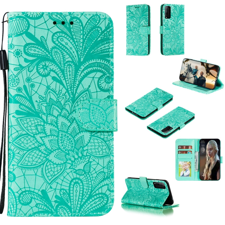 Lace Flower Horizontal Flip Leather Case with Holder & Card Slots & Wallet & Photo Frame, For Huawei Honor Play 4T Pro, For Huawei Honor Y8s, For Samsung Galaxy M01, For Samsung Galaxy M51