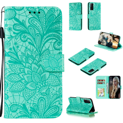 Lace Flower Horizontal Flip Leather Case with Holder & Card Slots & Wallet & Photo Frame, For Huawei Honor Play 4T Pro, For Huawei Honor Y8s, For Samsung Galaxy M01, For Samsung Galaxy M51