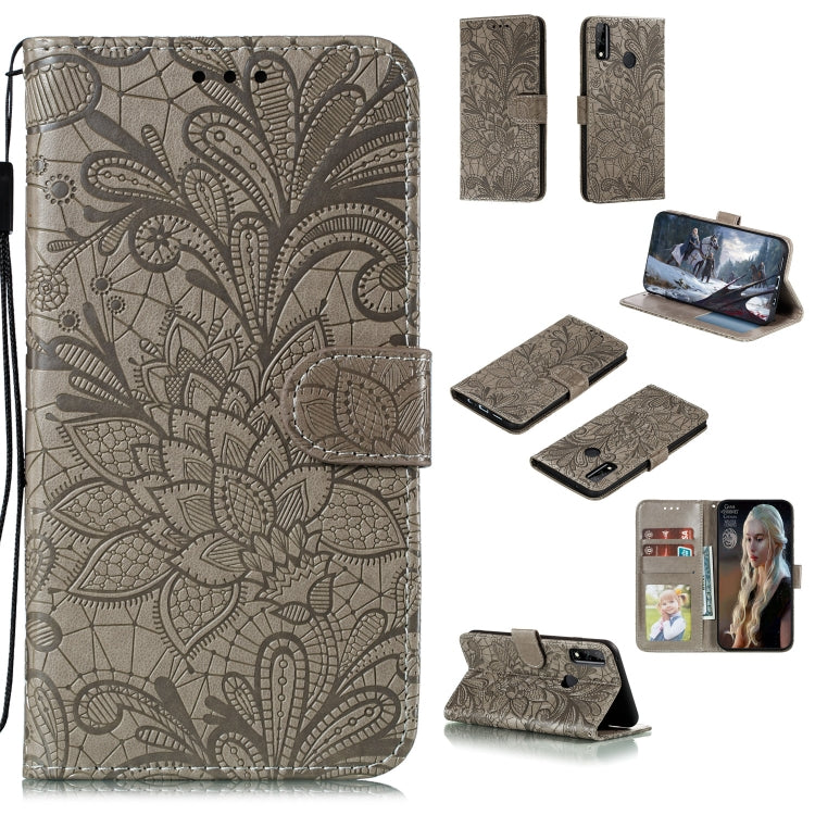 Lace Flower Horizontal Flip Leather Case with Holder & Card Slots & Wallet & Photo Frame, For Huawei Honor Play 4T Pro, For Huawei Honor Y8s, For Samsung Galaxy M01, For Samsung Galaxy M51