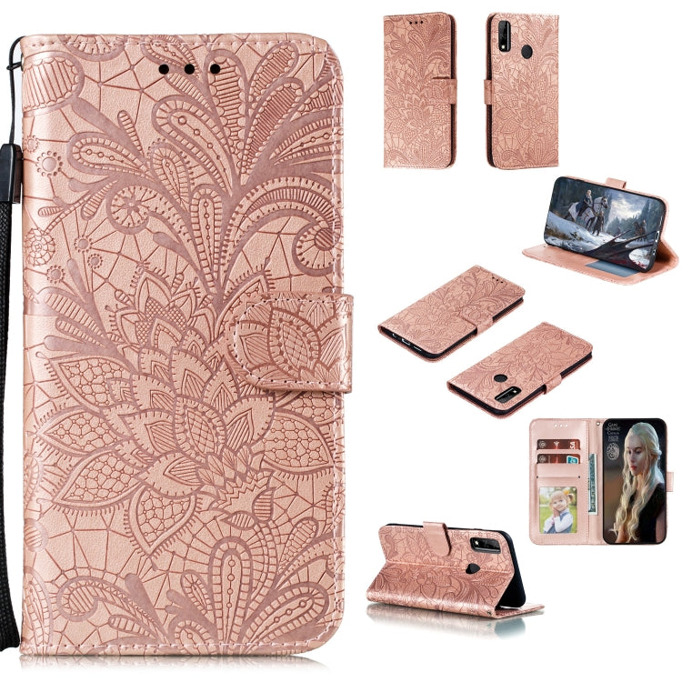 Lace Flower Horizontal Flip Leather Case with Holder & Card Slots & Wallet & Photo Frame, For Huawei Honor Play 4T Pro, For Huawei Honor Y8s, For Samsung Galaxy M01, For Samsung Galaxy M51