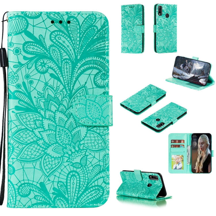 Lace Flower Horizontal Flip Leather Case with Holder & Card Slots & Wallet & Photo Frame, For Huawei Honor Play 4T Pro, For Huawei Honor Y8s, For Samsung Galaxy M01, For Samsung Galaxy M51