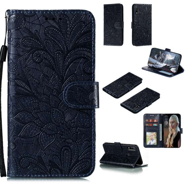 Lace Flower Horizontal Flip Leather Case with Holder & Card Slots & Wallet & Photo Frame, For Huawei Honor Play 4T Pro, For Huawei Honor Y8s, For Samsung Galaxy M01, For Samsung Galaxy M51