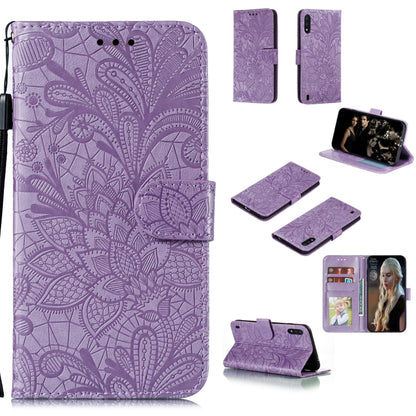Lace Flower Horizontal Flip Leather Case with Holder & Card Slots & Wallet & Photo Frame, For Huawei Honor Play 4T Pro, For Huawei Honor Y8s, For Samsung Galaxy M01, For Samsung Galaxy M51
