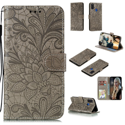 Lace Flower Horizontal Flip Leather Case with Holder & Card Slots & Wallet & Photo Frame, For Huawei Honor Play 4T Pro, For Huawei Honor Y8s, For Samsung Galaxy M01, For Samsung Galaxy M51