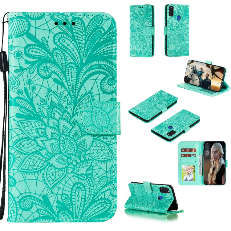 Lace Flower Horizontal Flip Leather Case with Holder & Card Slots & Wallet & Photo Frame, For Huawei Honor Play 4T Pro, For Huawei Honor Y8s, For Samsung Galaxy M01, For Samsung Galaxy M51