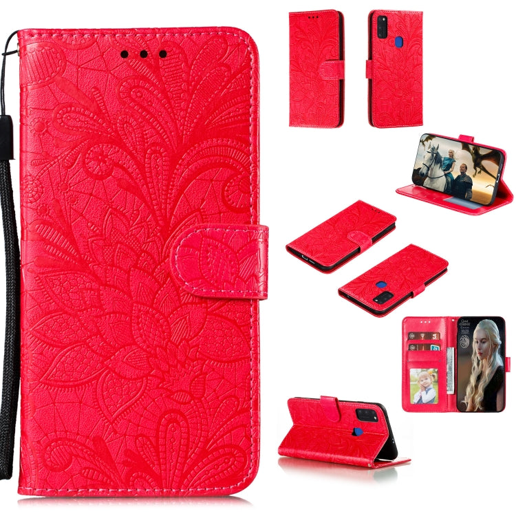 Lace Flower Horizontal Flip Leather Case with Holder & Card Slots & Wallet & Photo Frame, For Huawei Honor Play 4T Pro, For Huawei Honor Y8s, For Samsung Galaxy M01, For Samsung Galaxy M51