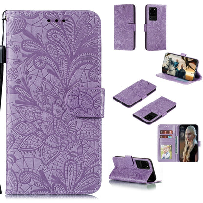 Lace Flower Horizontal Flip Leather Case with Holder & Card Slots & Wallet & Photo Frame, For Samsung Galaxy Note20, For Samsung Galaxy Note20 Ultra