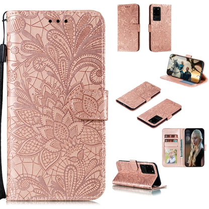 Lace Flower Horizontal Flip Leather Case with Holder & Card Slots & Wallet & Photo Frame, For Samsung Galaxy Note20, For Samsung Galaxy Note20 Ultra
