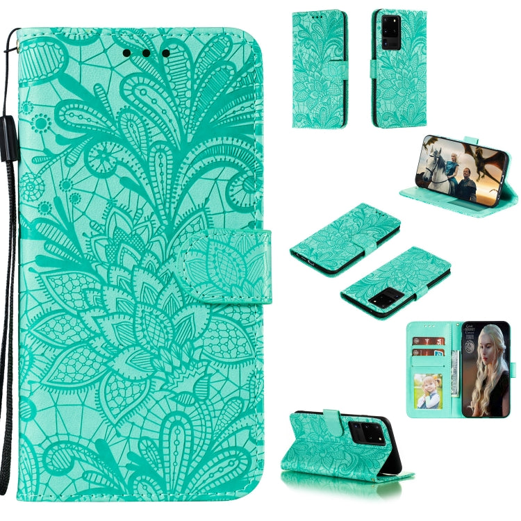 Lace Flower Horizontal Flip Leather Case with Holder & Card Slots & Wallet & Photo Frame, For Samsung Galaxy Note20, For Samsung Galaxy Note20 Ultra