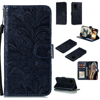 Lace Flower Horizontal Flip Leather Case with Holder & Card Slots & Wallet & Photo Frame, For Samsung Galaxy Note20, For Samsung Galaxy Note20 Ultra