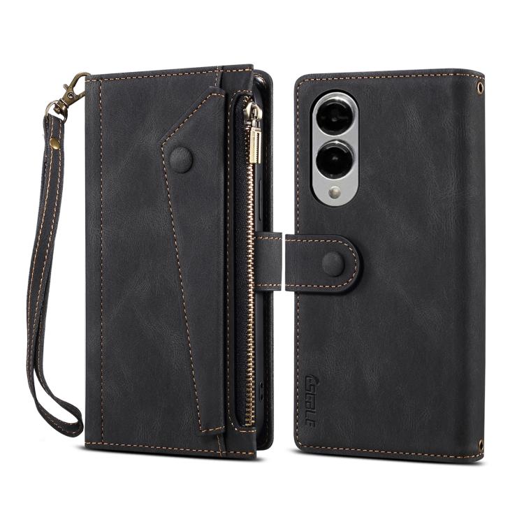 ESEBLE Retro Frosted RFID Flip Leather Phone Case, For Samsung Galaxy S26+ 5G, For Samsung Galaxy S26 Ultra 5G, For Samsung Galaxy S26 5G, For Samsung Galaxy S25 FE 5G, For Samsung Galaxy S25 Edge 5G, For Samsung Galaxy S25 5G