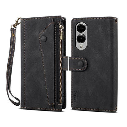 ESEBLE Retro Frosted RFID Flip Leather Phone Case, For Samsung Galaxy S26+ 5G, For Samsung Galaxy S26 Ultra 5G, For Samsung Galaxy S26 5G, For Samsung Galaxy S25 FE 5G, For Samsung Galaxy S25 Edge 5G, For Samsung Galaxy S25 5G