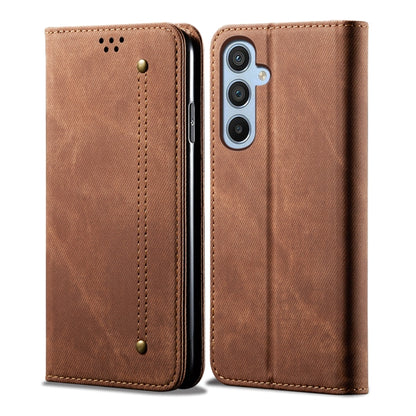 Denim Texture Casual Style Horizontal Flip Leather Case, For Samsung Galaxy S25+ 5G, For Samsung Galaxy S25 Ultra 5G, For Samsung Galaxy S24 FE 5G, For Samsung Galaxy S24 Ultra 5G, For Samsung Galaxy S24+ 5G