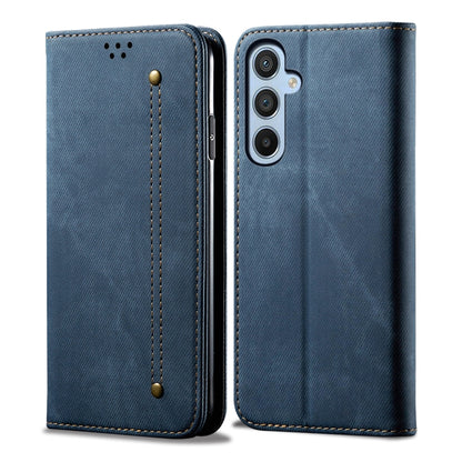 Denim Texture Casual Style Horizontal Flip Leather Case, For Samsung Galaxy S25+ 5G, For Samsung Galaxy S25 Ultra 5G, For Samsung Galaxy S24 FE 5G, For Samsung Galaxy S24 Ultra 5G, For Samsung Galaxy S24+ 5G