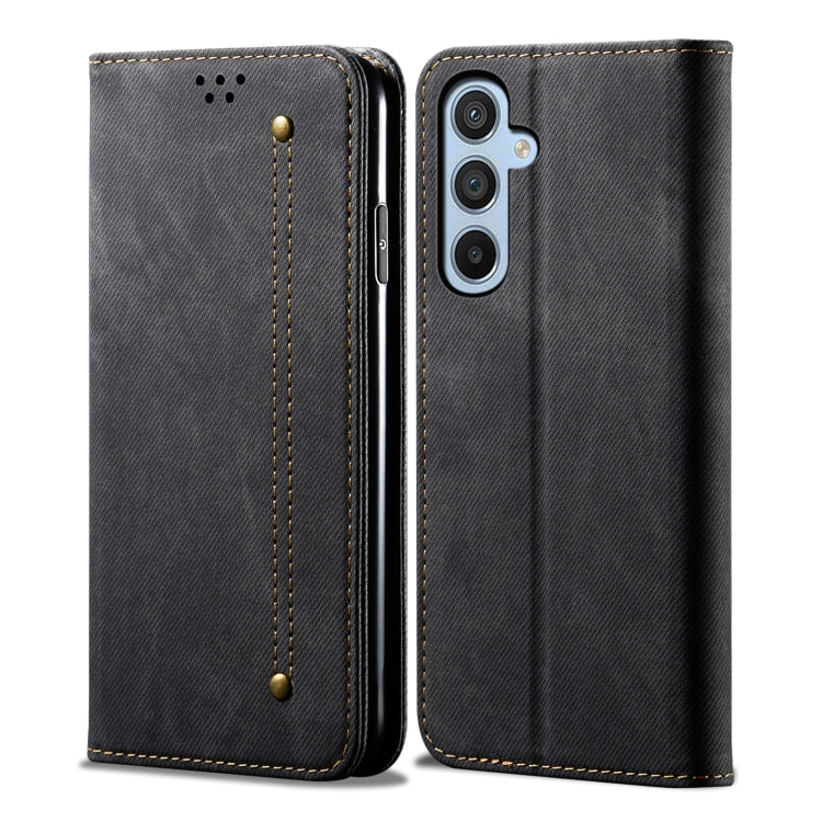 Denim Texture Casual Style Horizontal Flip Leather Case, For Samsung Galaxy S25+ 5G, For Samsung Galaxy S25 Ultra 5G, For Samsung Galaxy S24 FE 5G, For Samsung Galaxy S24 Ultra 5G, For Samsung Galaxy S24+ 5G