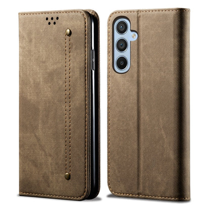 Denim Texture Casual Style Horizontal Flip Leather Case, For Samsung Galaxy S25+ 5G, For Samsung Galaxy S25 Ultra 5G, For Samsung Galaxy S24 FE 5G, For Samsung Galaxy S24 Ultra 5G, For Samsung Galaxy S24+ 5G