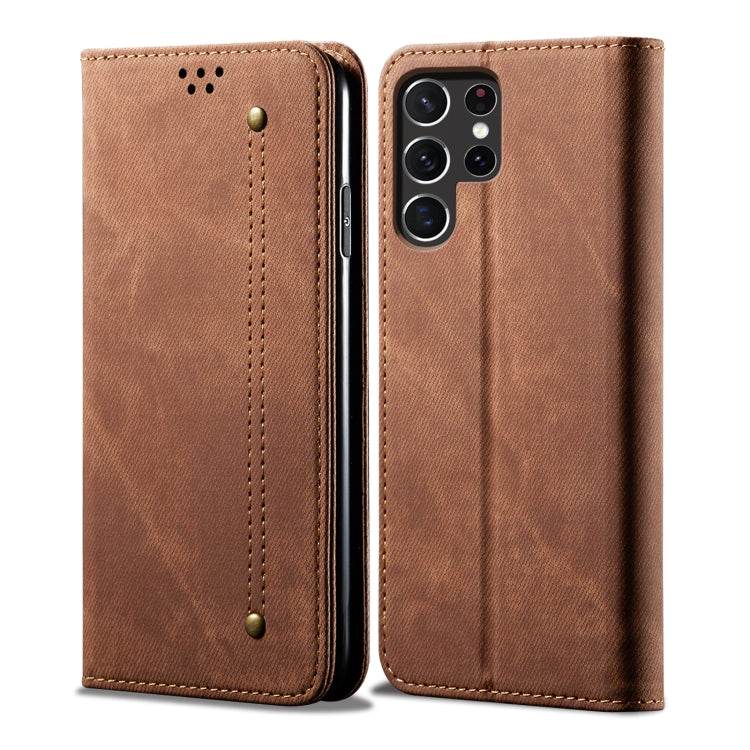Denim Texture Casual Style Horizontal Flip Leather Case, For Samsung Galaxy S25+ 5G, For Samsung Galaxy S25 Ultra 5G, For Samsung Galaxy S24 FE 5G, For Samsung Galaxy S24 Ultra 5G, For Samsung Galaxy S24+ 5G