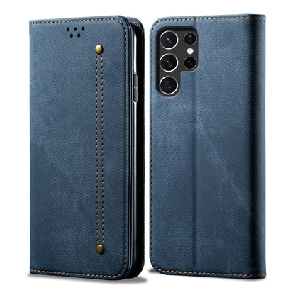 Denim Texture Casual Style Horizontal Flip Leather Case, For Samsung Galaxy S25+ 5G, For Samsung Galaxy S25 Ultra 5G, For Samsung Galaxy S24 FE 5G, For Samsung Galaxy S24 Ultra 5G, For Samsung Galaxy S24+ 5G