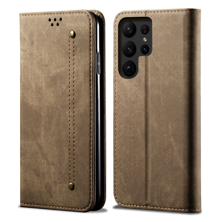 Denim Texture Casual Style Horizontal Flip Leather Case, For Samsung Galaxy S25+ 5G, For Samsung Galaxy S25 Ultra 5G, For Samsung Galaxy S24 FE 5G, For Samsung Galaxy S24 Ultra 5G, For Samsung Galaxy S24+ 5G