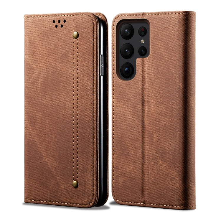Denim Texture Casual Style Horizontal Flip Leather Case, For Samsung Galaxy S25+ 5G, For Samsung Galaxy S25 Ultra 5G, For Samsung Galaxy S24 FE 5G, For Samsung Galaxy S24 Ultra 5G, For Samsung Galaxy S24+ 5G
