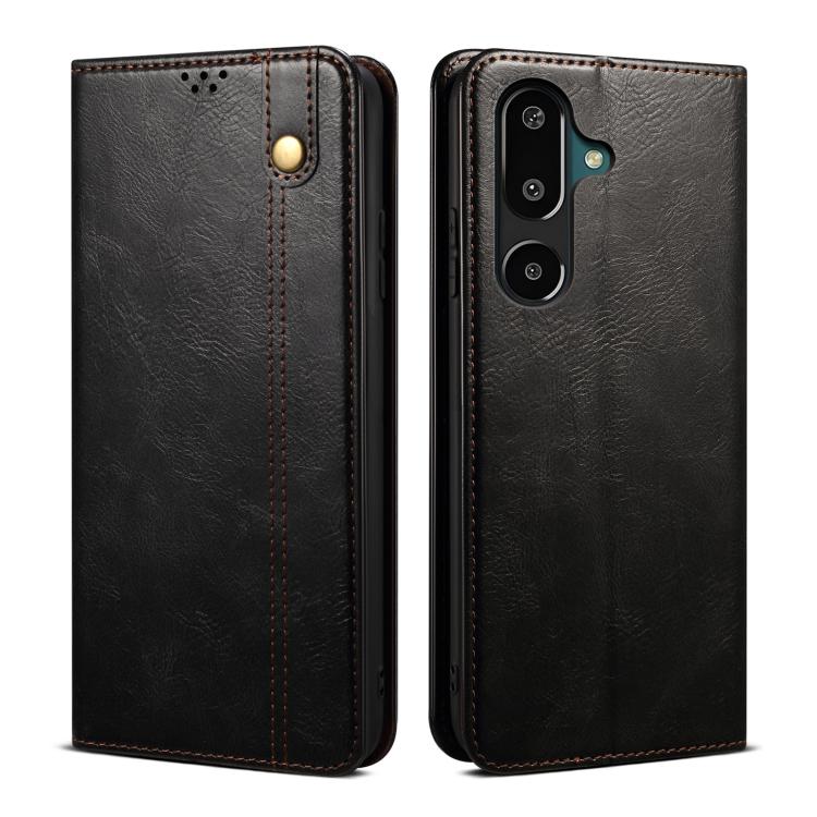 Oil Wax Crazy Horse Texture Leather Phone Case, For Samsung Galaxy S26+ 5G, For Samsung Galaxy S26 Ultra 5G, For Samsung Galaxy S26 5G, For Samsung Galaxy S25 FE 5G, For Samsung Galaxy S25 Edge 5G, For Samsung Galaxy S25 5G