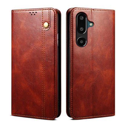 Oil Wax Crazy Horse Texture Leather Phone Case, For Samsung Galaxy S26+ 5G, For Samsung Galaxy S26 Ultra 5G, For Samsung Galaxy S26 5G, For Samsung Galaxy S25 FE 5G, For Samsung Galaxy S25 Edge 5G, For Samsung Galaxy S25 5G