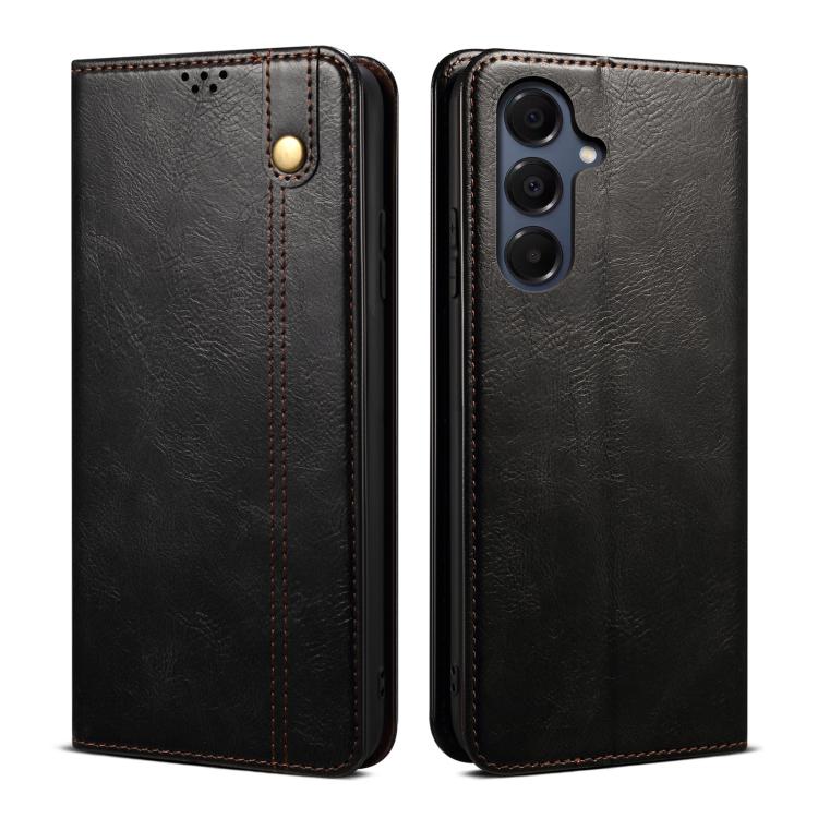 Oil Wax Crazy Horse Texture Leather Phone Case, For Samsung Galaxy S26+ 5G, For Samsung Galaxy S26 Ultra 5G, For Samsung Galaxy S26 5G, For Samsung Galaxy S25 FE 5G, For Samsung Galaxy S25 Edge 5G, For Samsung Galaxy S25 5G