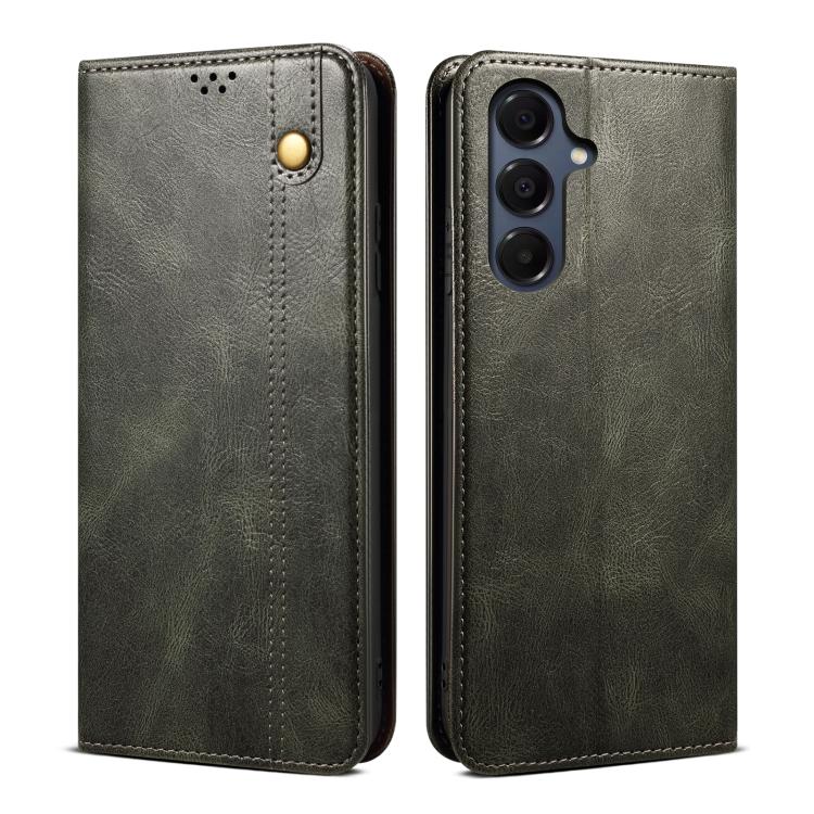 Oil Wax Crazy Horse Texture Leather Phone Case, For Samsung Galaxy S26+ 5G, For Samsung Galaxy S26 Ultra 5G, For Samsung Galaxy S26 5G, For Samsung Galaxy S25 FE 5G, For Samsung Galaxy S25 Edge 5G, For Samsung Galaxy S25 5G