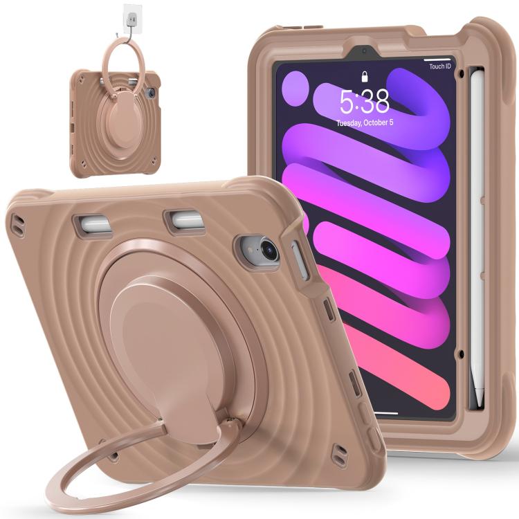 Rotation Handle Holder Silicone Hybrid PC Tablet Case, For iPad Air 13 2026 / 2025 / 2024, For iPad Air 11 2026 / 2025 / 2024, For iPad Pro 13 2025 / 2024, For iPad Pro 11 2025 / 2024, For iPad 10th Gen 10.9 2022, For iPad mini 2024 / mini 6